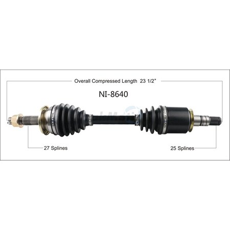 Surtrack Axle Cv Axle Shaft, Ni-8640 NI-8640